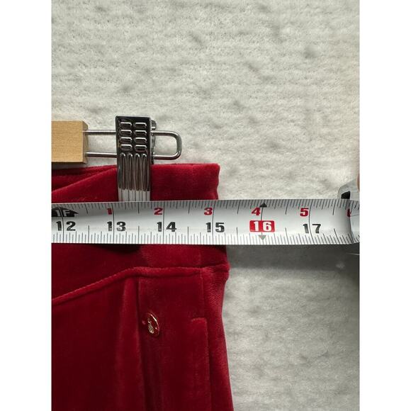 Tommy Bahamas Woman Velour Pull on Pants Small Red Spandex Pockets Boho Resort - Picture 4 of 11